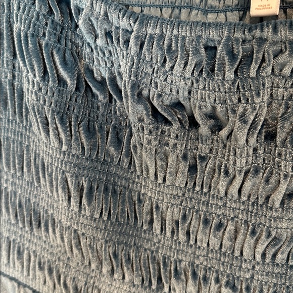 LC Lauren Conrad Textured Blue dress size medium - Picture 3 of 4